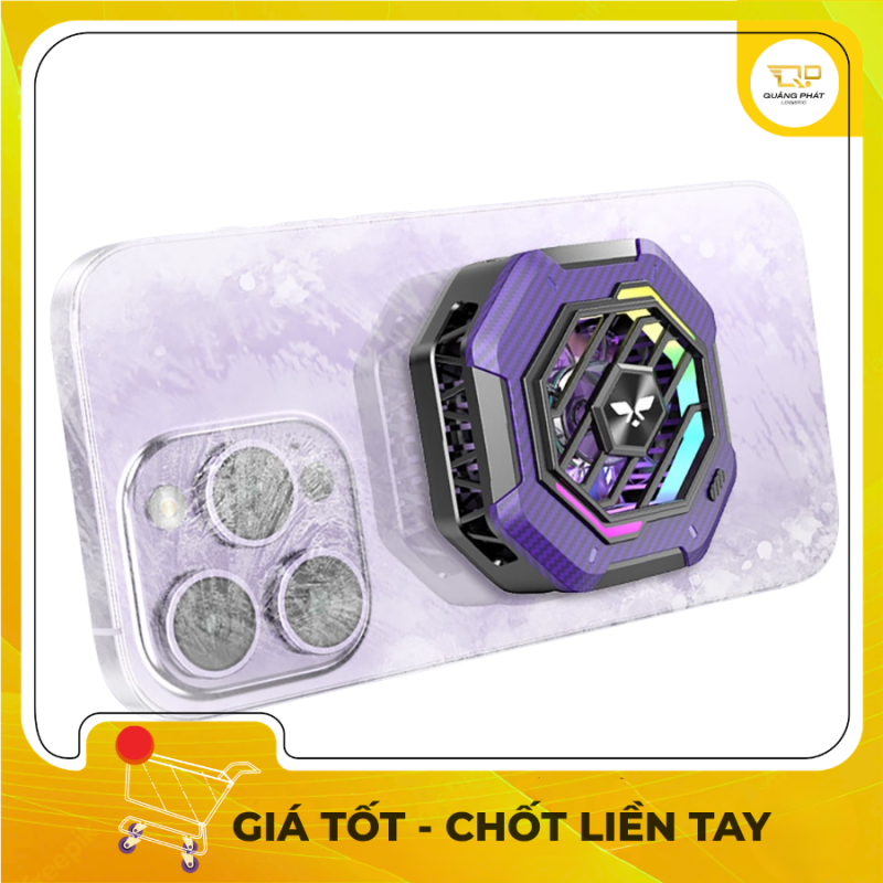Quạt tản nhiệt Sò lạnh từ tính ShowBear LS02, quạt tản nhiệt hít cho iphone/ipad siêu lạnh đóng băng hỗ trợ Livestream , Gaming