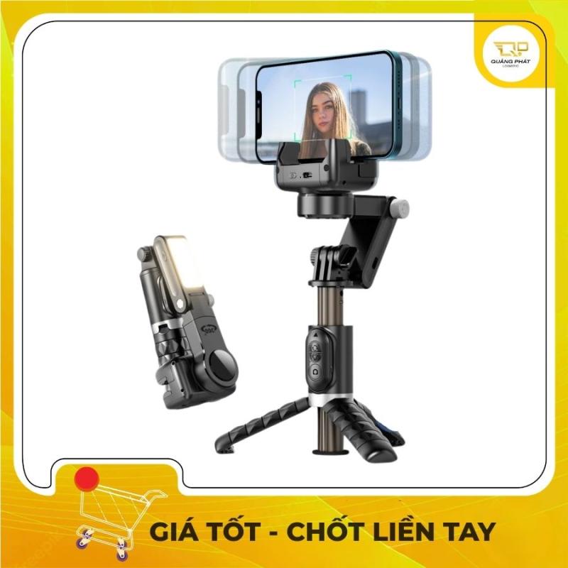 Gimbal Stabilizer Q18 – Gậy Chụp Ảnh 3 Chân Chống Rung, Xoay 360° Thông Minh Kèm Đèn Led