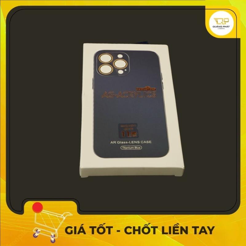 Ốp Lưng iPhone 11 Pro Max AG-ACRYLICS - Tích Hợp Kính Bảo Vệ Camera AR Glass Màu Titanium Blue