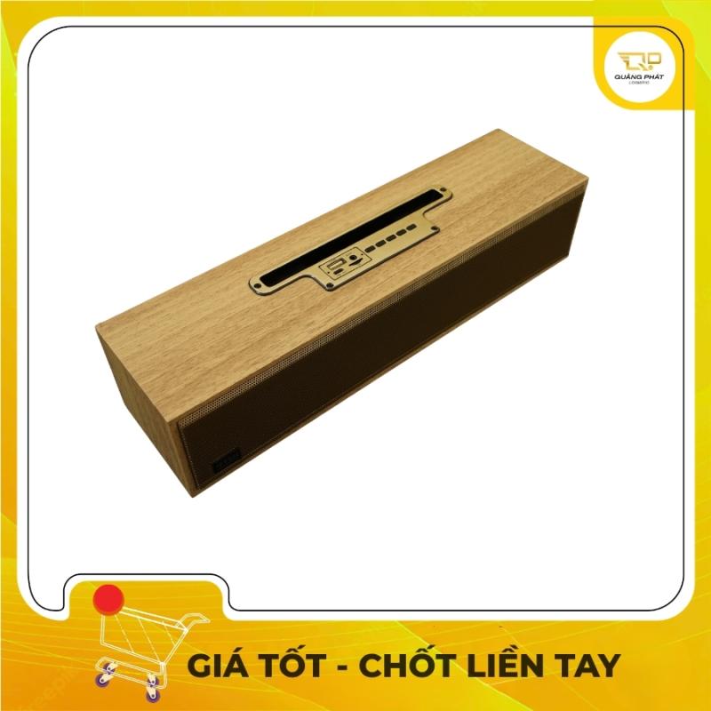 Loa Bluetooth Để Bàn Vỏ Gỗ XM-520 - Loa Không Dây Decor Vân Gỗ Vintage Bass Mạnh