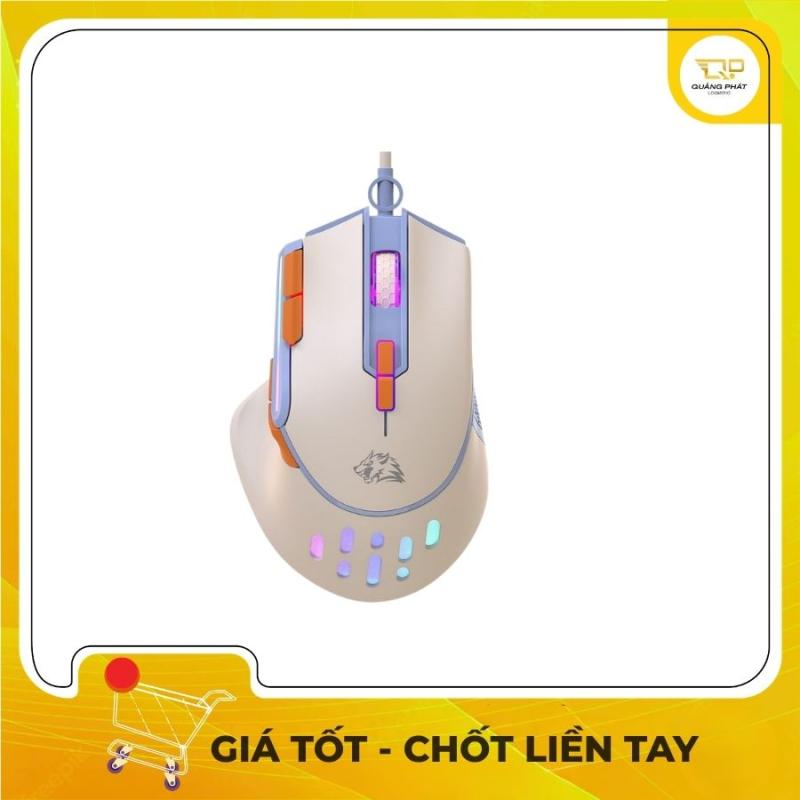 Chuột Máy Tính Gaming Có Dây Free Wolf M2 - Chuột Đục Lỗ LED RGB Công Thái Học