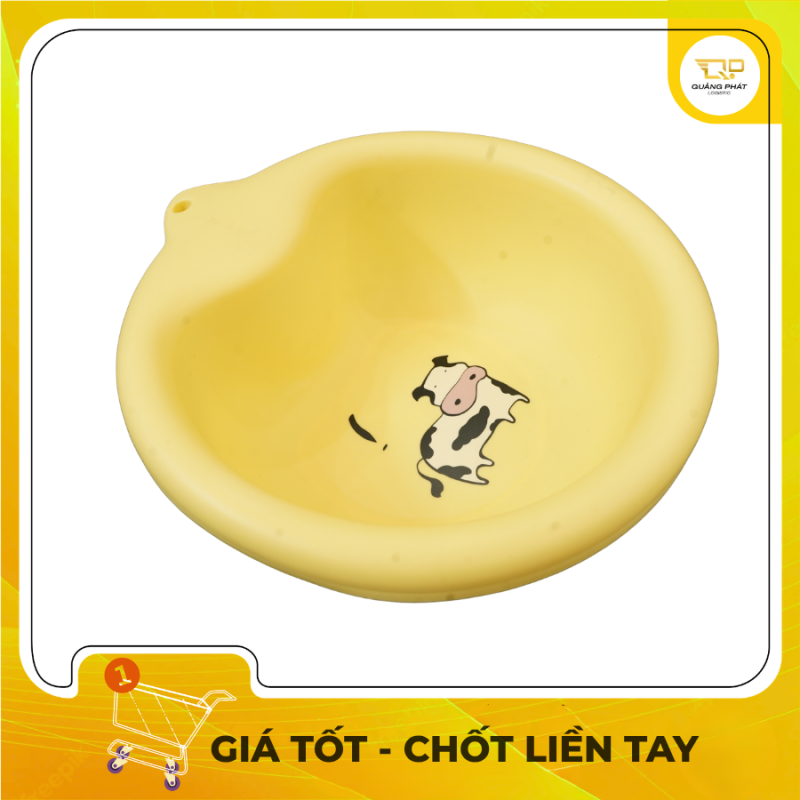 Chậu Nhựa Rửa Đa Năng Hình Bò Sữa Dễ Thương - Mới 100%