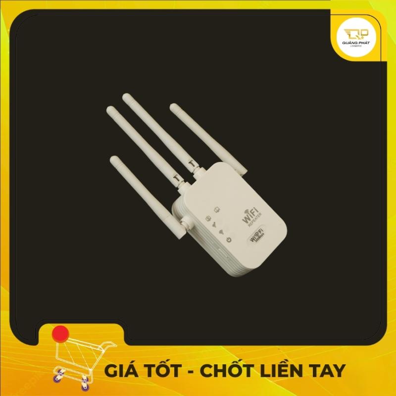 Bộ Kích Sóng Wifi Wireless-N Repeater 300Mbps - Thiết Bị Mở Rộng Wifi 4 Ăng Ten 2 Cổng LAN