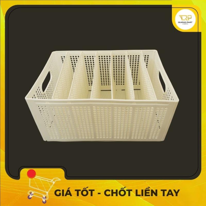 Giỏ Nhựa Chia Ngăn Đựng Quần Áo Đa Năng Khay Sắp Xếp Tủ Đồ Gọn Gàng,Mới 100%