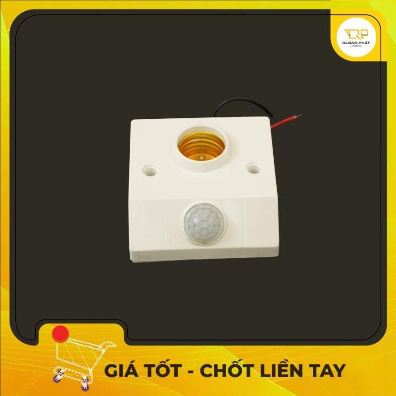 Đui Đèn Cảm Biến Hồng Ngoại Thông Minh Chuẩn E27 - Đui Đèn Tự Động Bật Tắt Cảm Ứng Thân Nhiệt Tiết Kiệm Điện