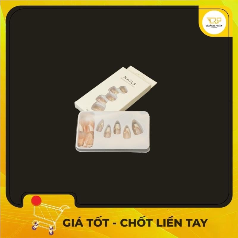 Bộ 24 Móng Tay Giả Đính Đá Sang Chảnh NAILS