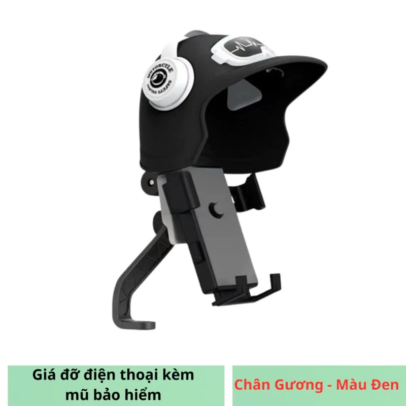 Giá Đỡ Điện Thoại Xe Máy Kèm Mũ Bảo Hiểm Che Nắng NO.XY-093
