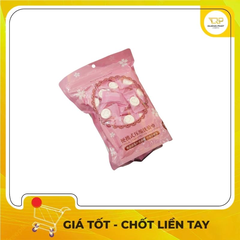 Khăn Lau Mặt Dạng Viên Kẹo Cotton Dùng Một Lần Đi Du Lịch