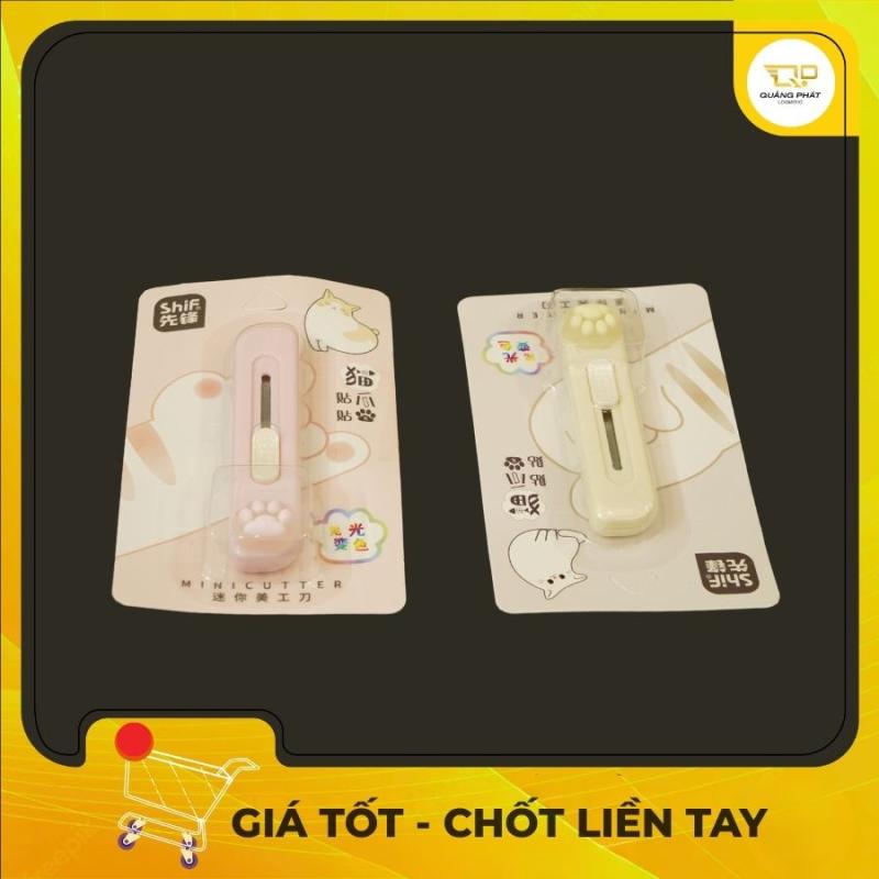 Dao Rọc Giấy Mini ShiF Hình Chân Mèo Dễ Thương Cho Học Sinh