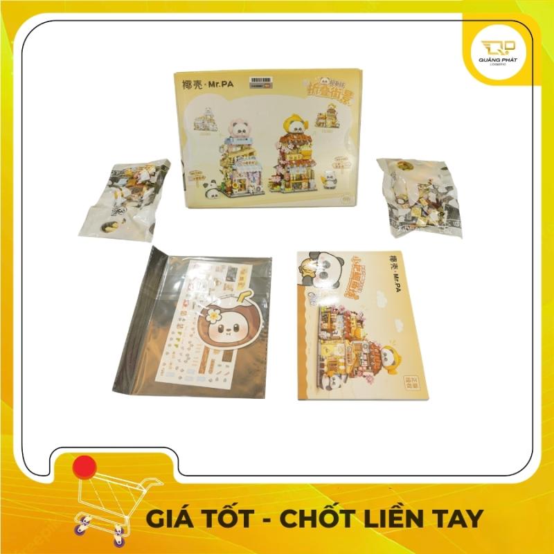 Đồ Chơi Lắp Ráp Mr.PA 7201 Mô Hình Tiệm Bánh Cá Gấu Trúc Gấp Gọn