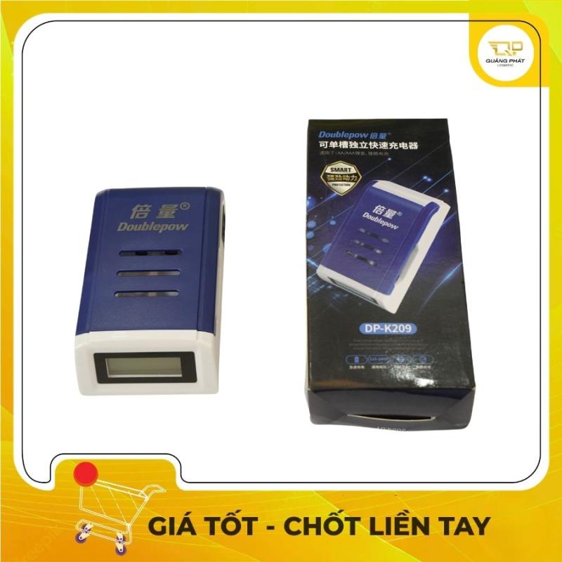 Bộ Sạc Pin Thông Minh 4 Khe Doublepow DP-K209 - Màn Hình LCD Hiển Thị,Mới 100%