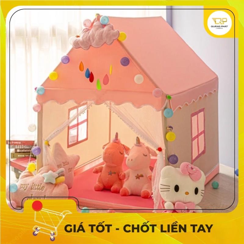 Lều Cho Bé Ngủ Bằng Vải Hình Ngôi Nhà Cổ Tích