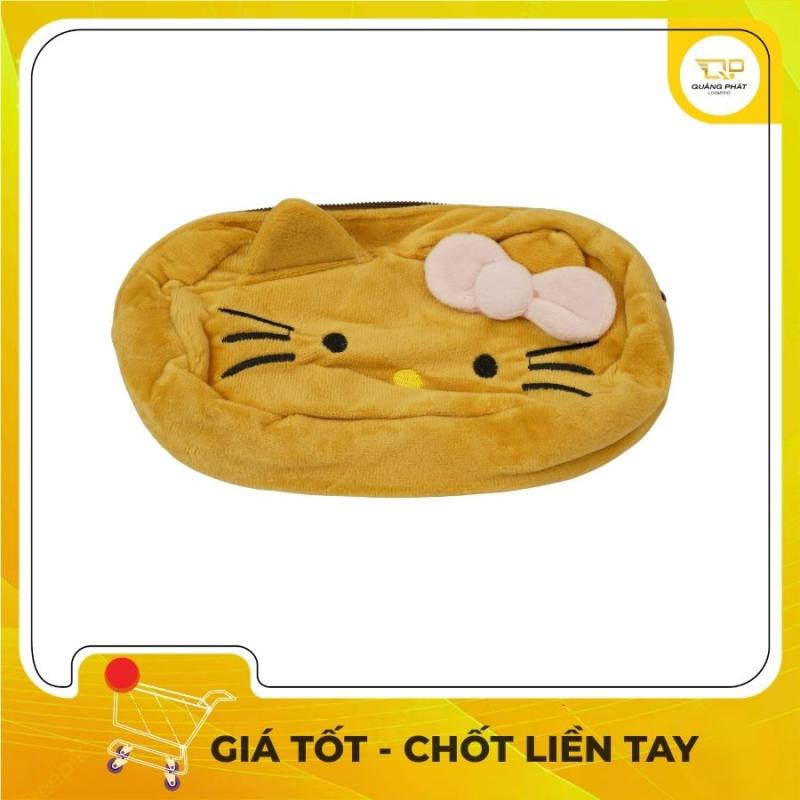 Ví Bóp Đựng Tiền Xu Bằng Vải Nỉ Bông Hình Hello Kitty