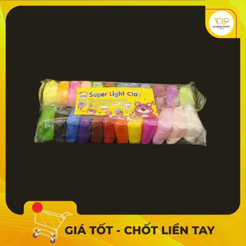 24 Màu Đất Nặn Siêu Nhẹ Super Light Clay A3001D Cho Bé - Đất Sét Tự Khô Không Dính Tay Đồ Chơi Tạo Hình Thu Công Sáng Tạo