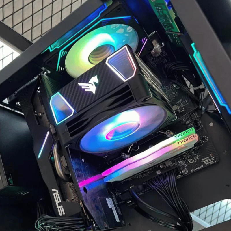 Tản Nhiệt CPU Tomato AM 6300 MAX 4 Ong Dong Quat Led RGB Hieu Cua Cao Gia Re Cho PC Gaming