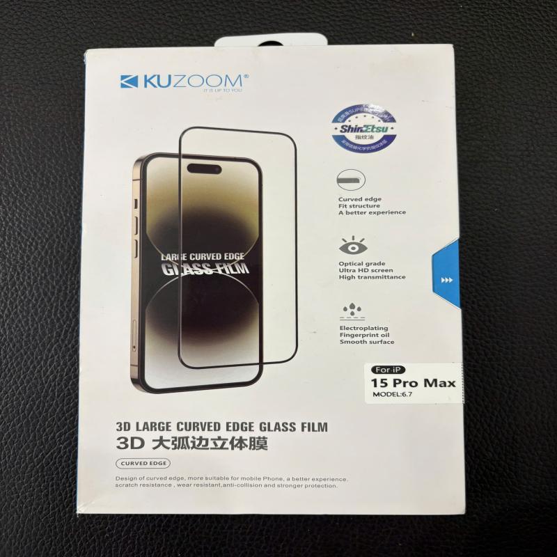 Kính Cường Lực Chống Nhìn Trộm 20 Độ Kuzoom Cho iPhone 15 Pro Max