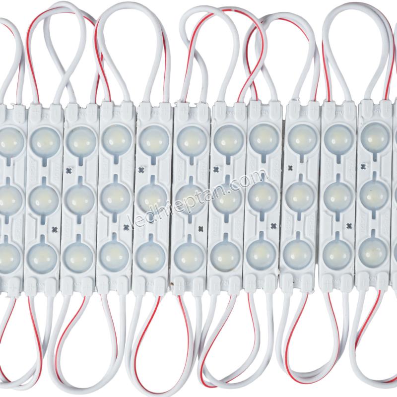 Combo 200 Mắt LED Module 3 Bóng 6011 Ánh Sáng Trắng DC12V Chính Hãng