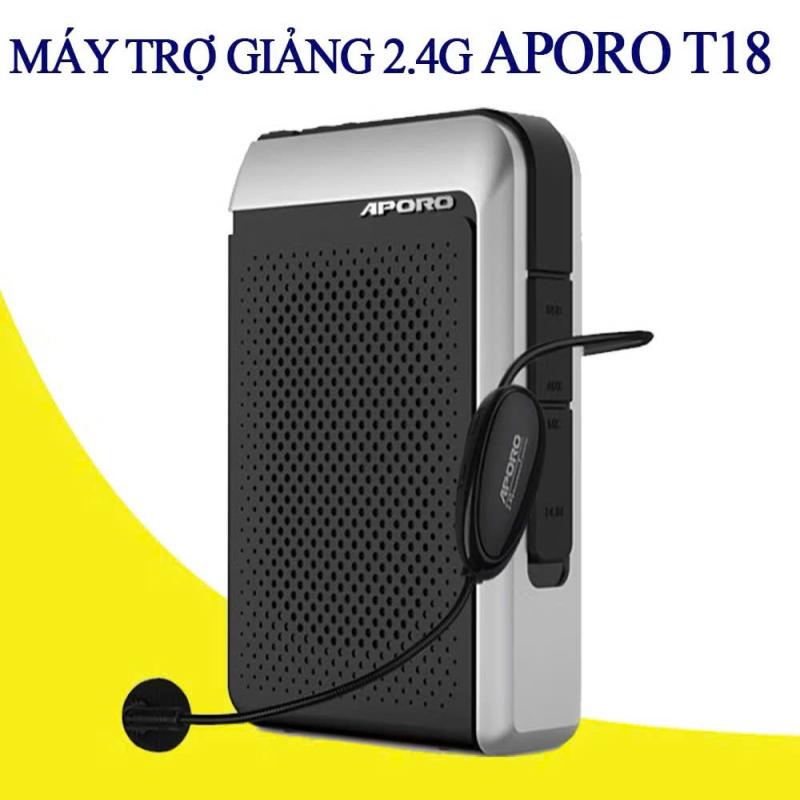 Loa Trợ Giảng Không Dây APORO T18 Plus 2.4G Chính Hãng Pin Trâu