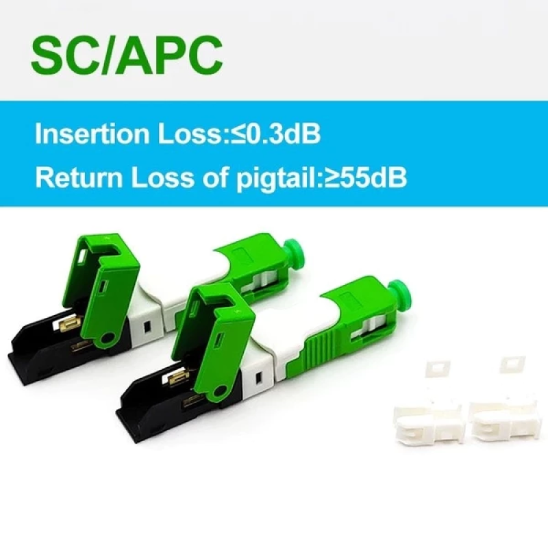 Combo 10 Đầu Nối Nhanh Sợi Quang Fast Connector SC/APC Chuyên Dụng Mạng FTTH
