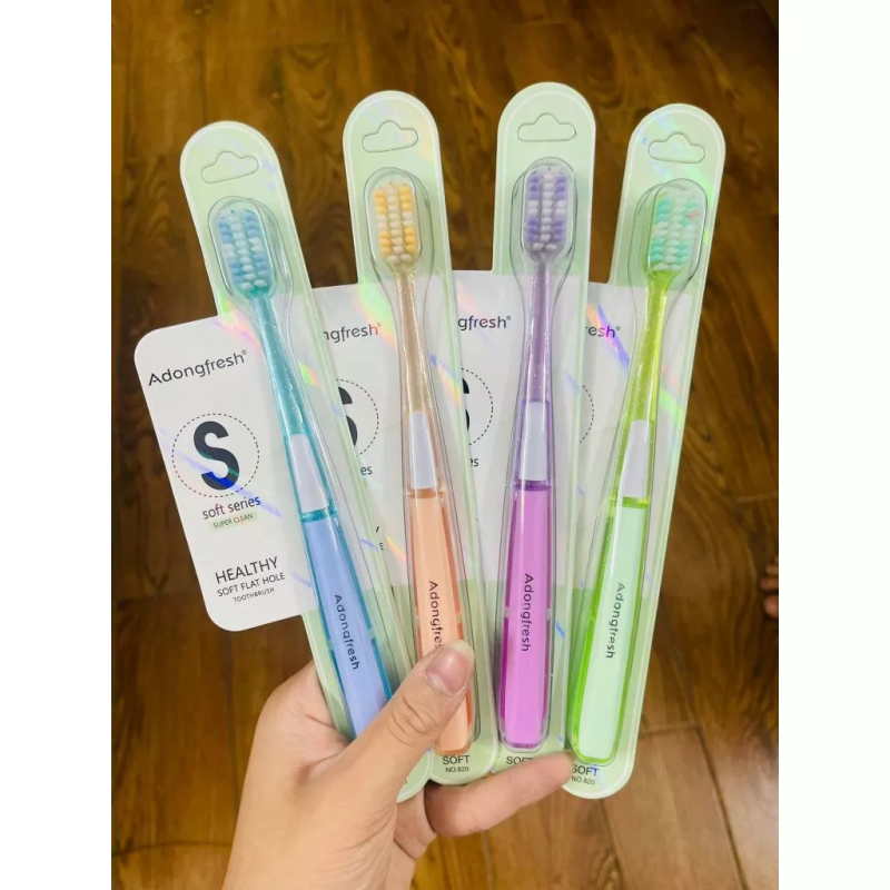 Combo 10 Bàn Chải Đánh Răng Adongfresh Lông Mềm No.820 Anh Quốc