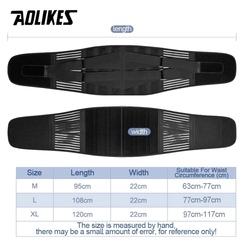 Đai Lưng Thể Thao Định Hình Cột Sống Aolikes 7892