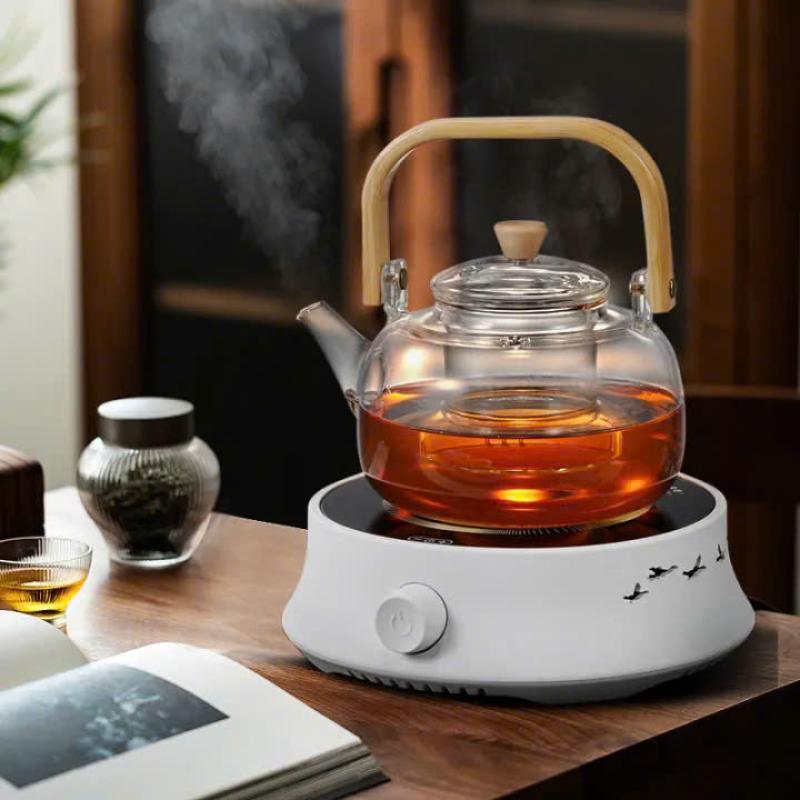 Bếp Hồng Ngoại Đun Nước Pha Trà DANMAISI Màu Trắng Dáng Loe