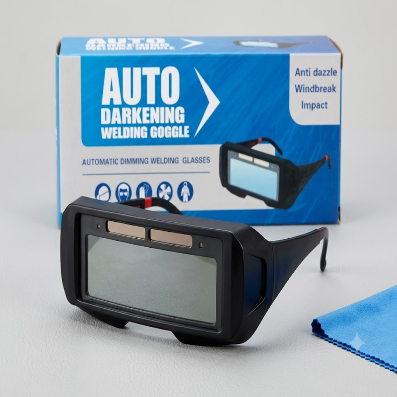 KÍNH HÀN ĐIỆN TỬ CẢM BIẾN TỰ ĐỘNG TỐI BẢO VỆ MẮT (AUTO DARKENING WELDING GOGGLES) - MỚI 100%