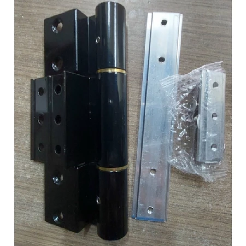Bản lề 4D 15cm KinLong màu đen (đệm đồng) cho cửa nhôm XingFa