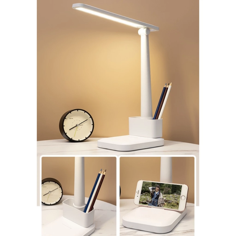 Đèn LED Để Bàn Chống Cận Baoliang NO.1289 Đa Năng Kêm Hộp Cắm Bút
