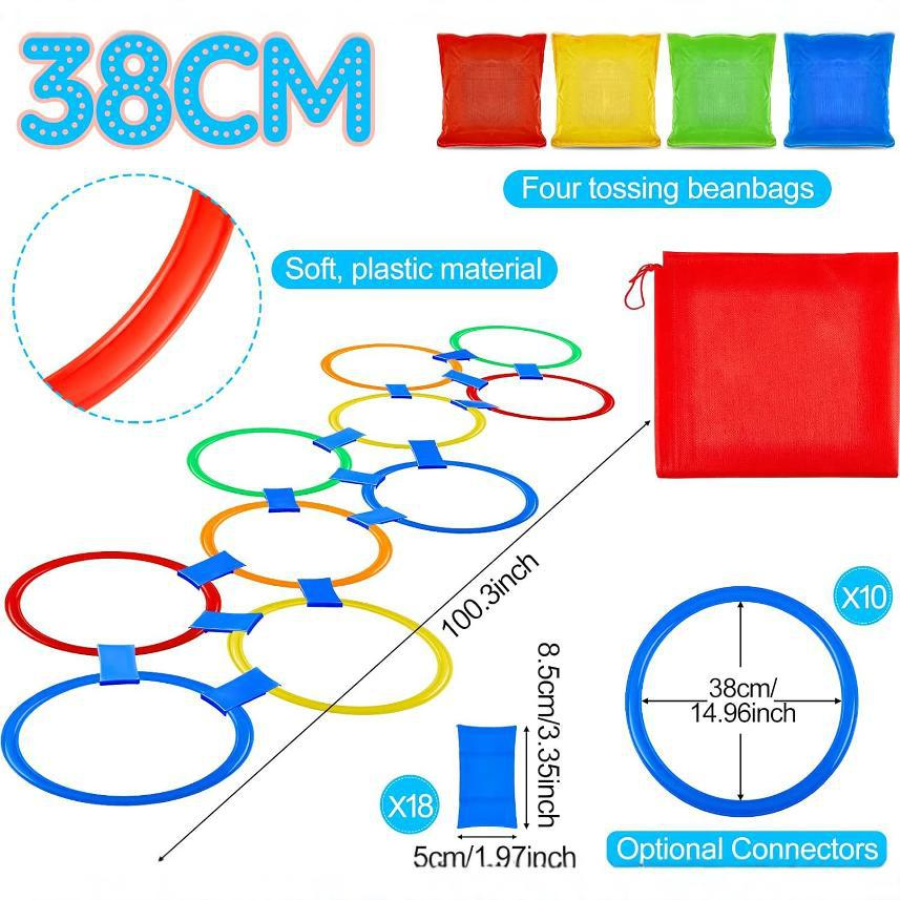 Vòng Tròn Nhảy Lò Xo Trẻ Em – Đồ Chơi Ngoài Trời Tích Hợp Cảm Giác